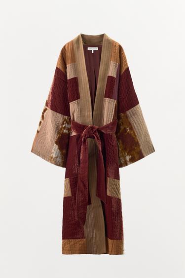 KIMONO LONG AVEC PIÈCES LIMITED EDITION - Multicolore de Zara - Image 3