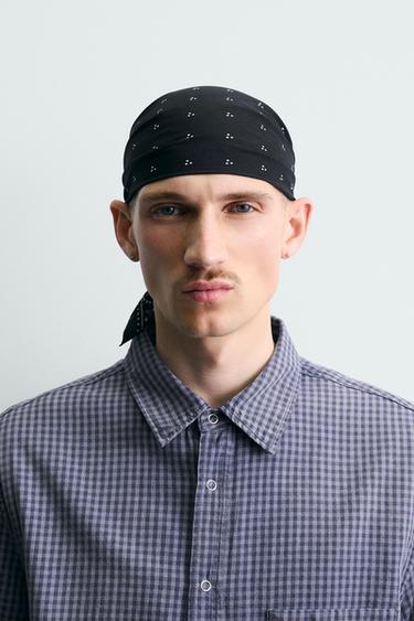 BANDANA ESTAMPADO PAISLEY - Negro de Zara - Imagen 0