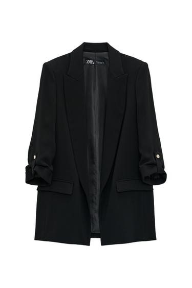 BLAZER WITH ROLLED-UP SLEEVES