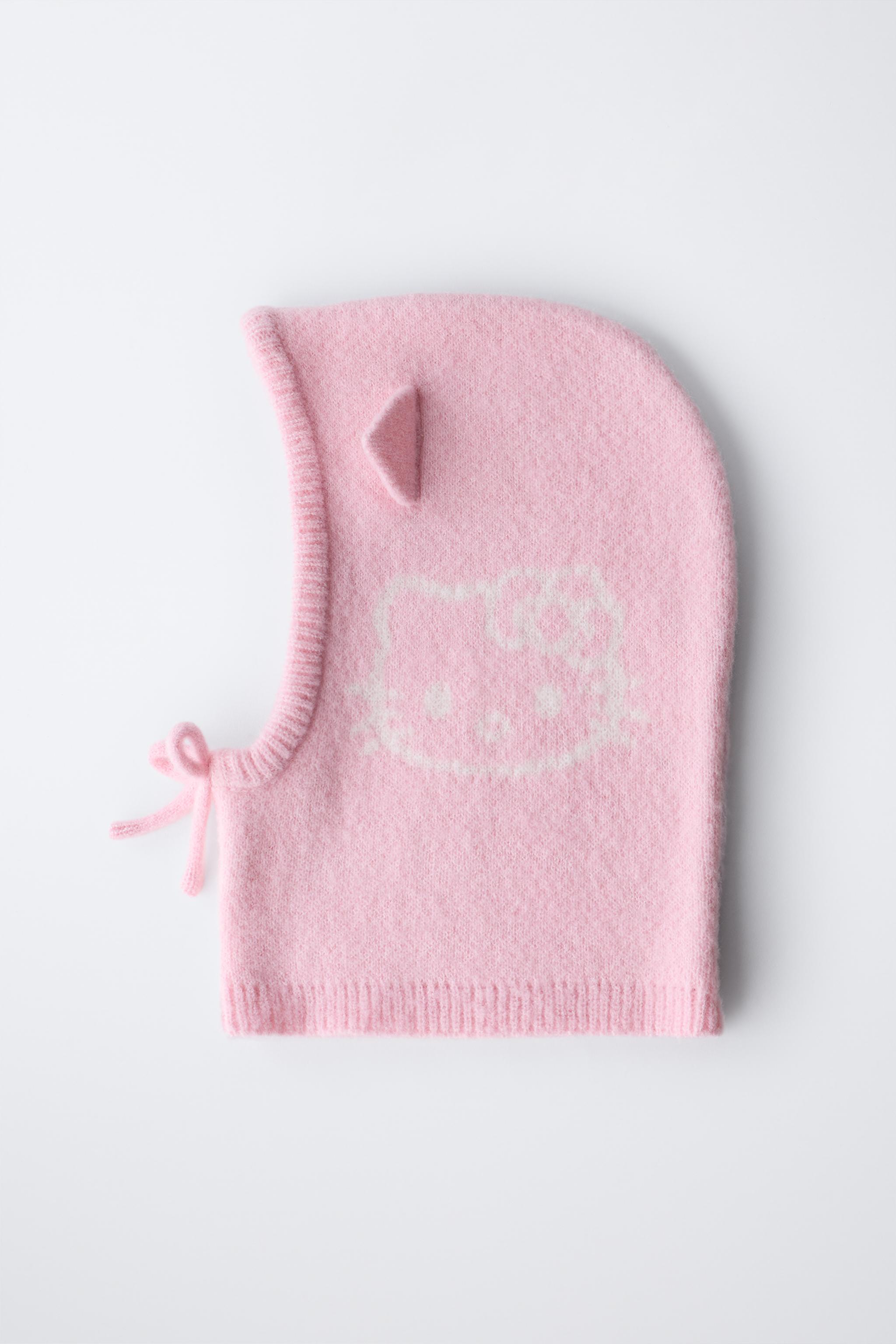 パロディ ハローキティ © SANRIO ニットバラクラバ - ピンク | ZARA Japan / 日本