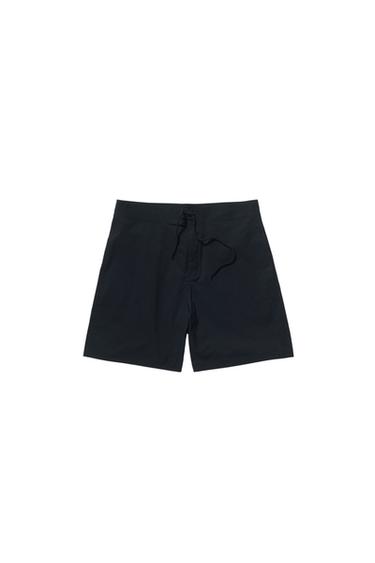 Zara LONG SWIMSUIT - Dark navy