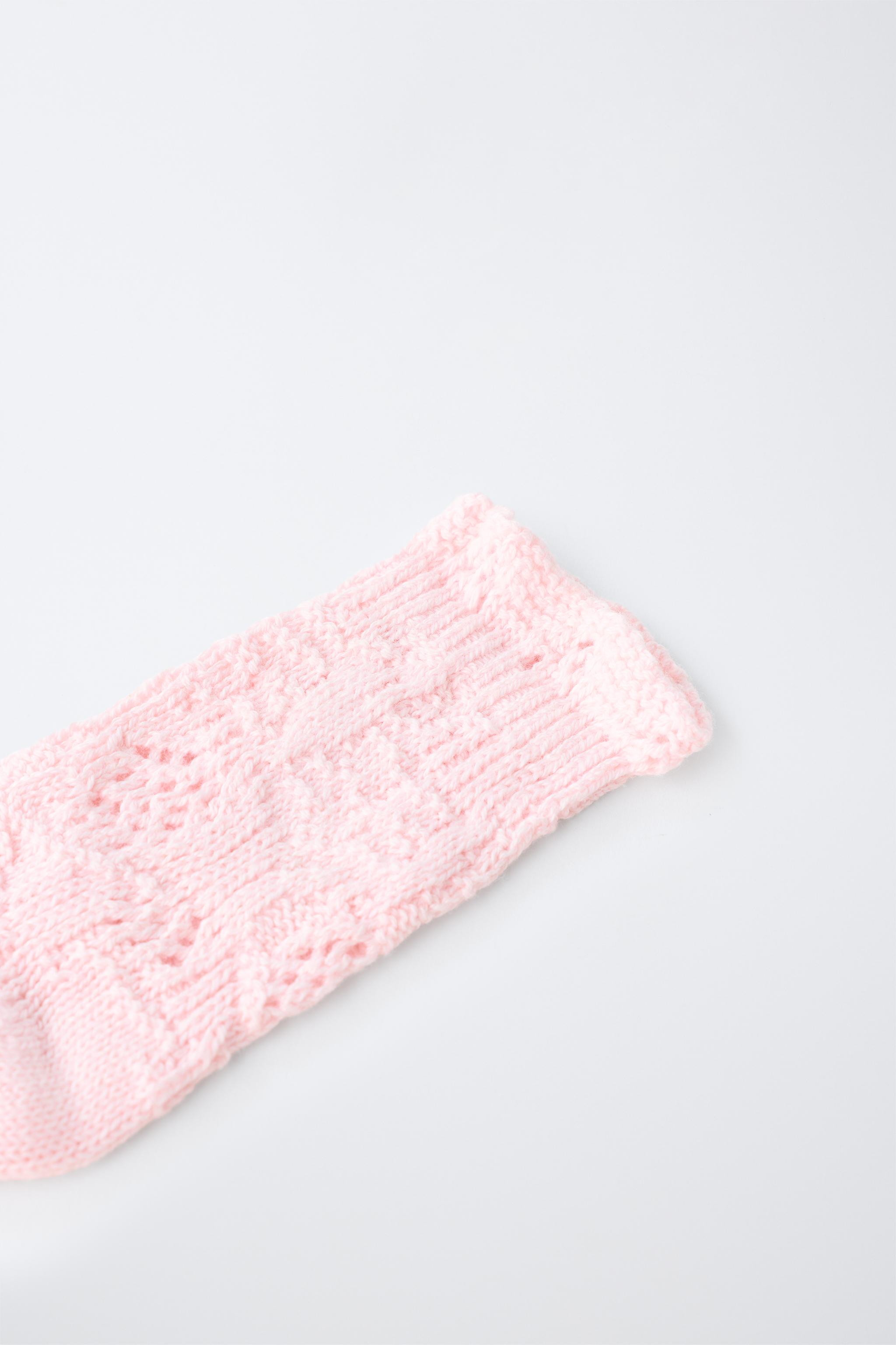 CHAUSSETTES MI-HAUTES VOLANT EN COTON ET SOIE