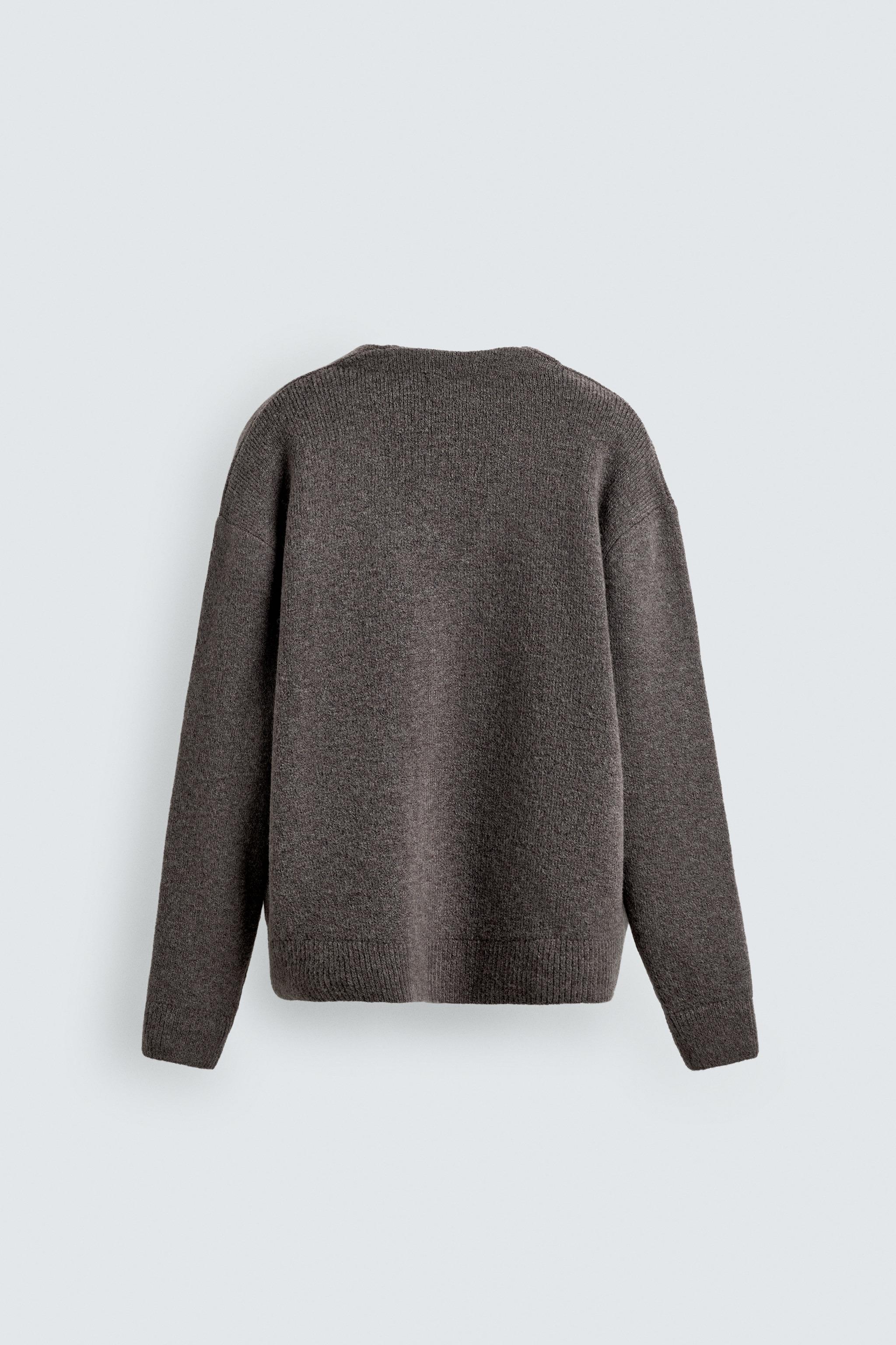 テクスチャーニットカーディガン - インディゴブルー | ZARA Japan / 日本