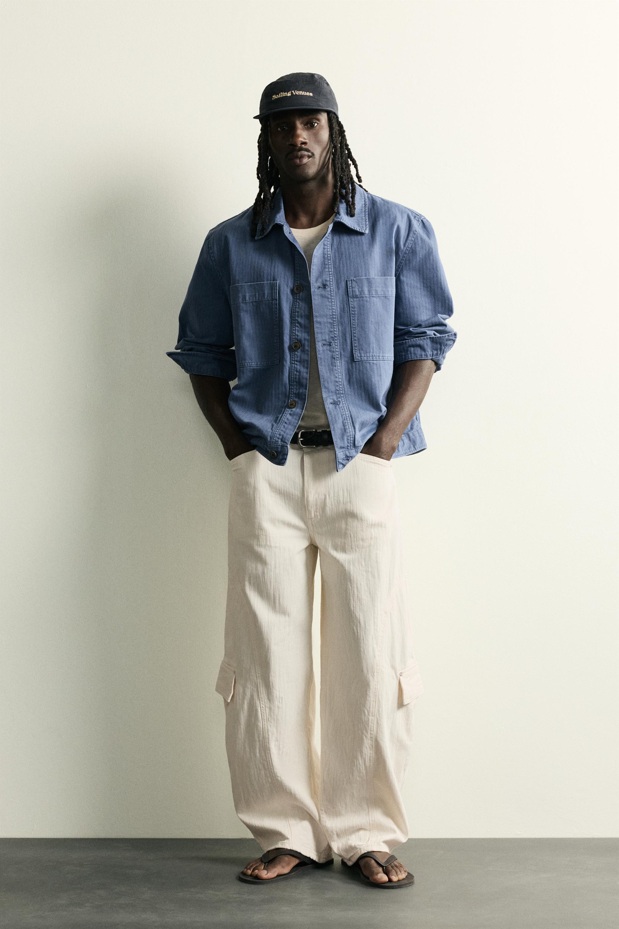 BALLOON FIT CARGO JEANS