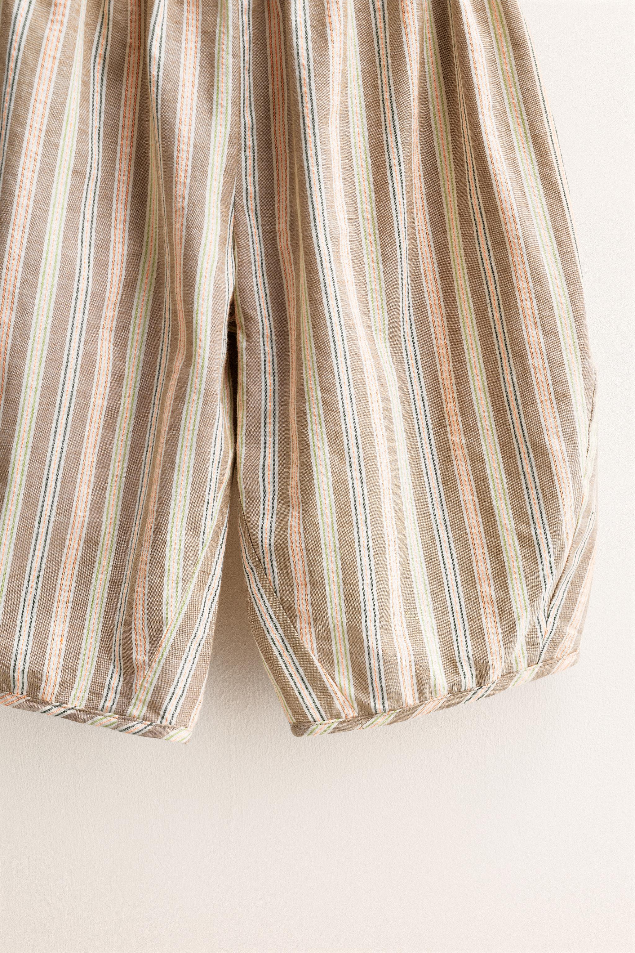 ZARA TIMELESS - PANTALON BALLON À RAYURES
