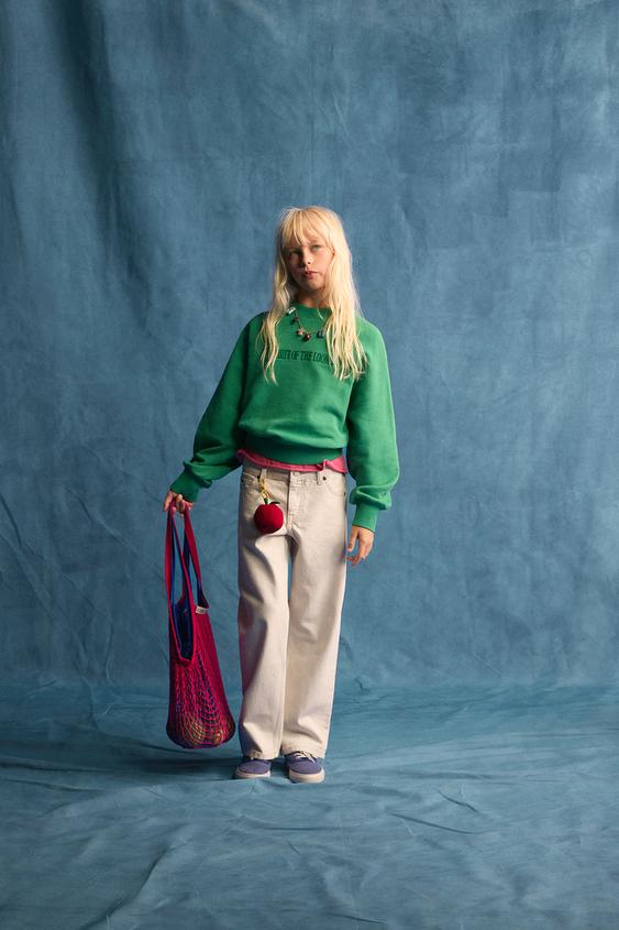 FRUIT OF THE LOOM™ STRAIGHT JEANS - Ecru by Zara - Image 0