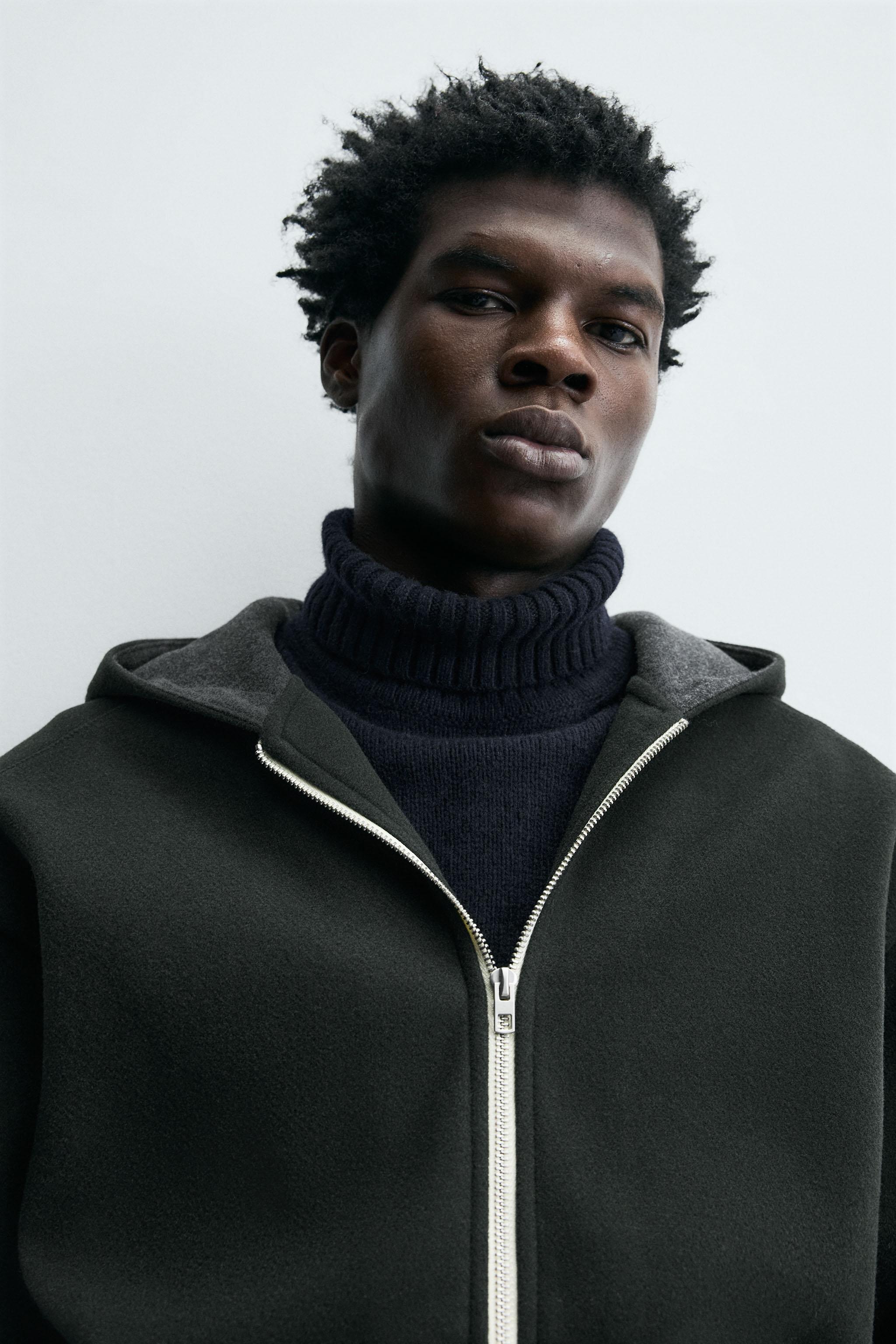 FELTED HOODIE SWEATSHIRT