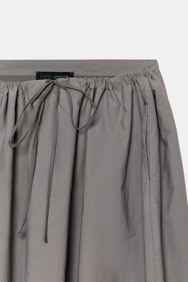 JUPE MI-LONGUE CAPE BIMATIÈRE - Gris moyen de Zara - Image 7