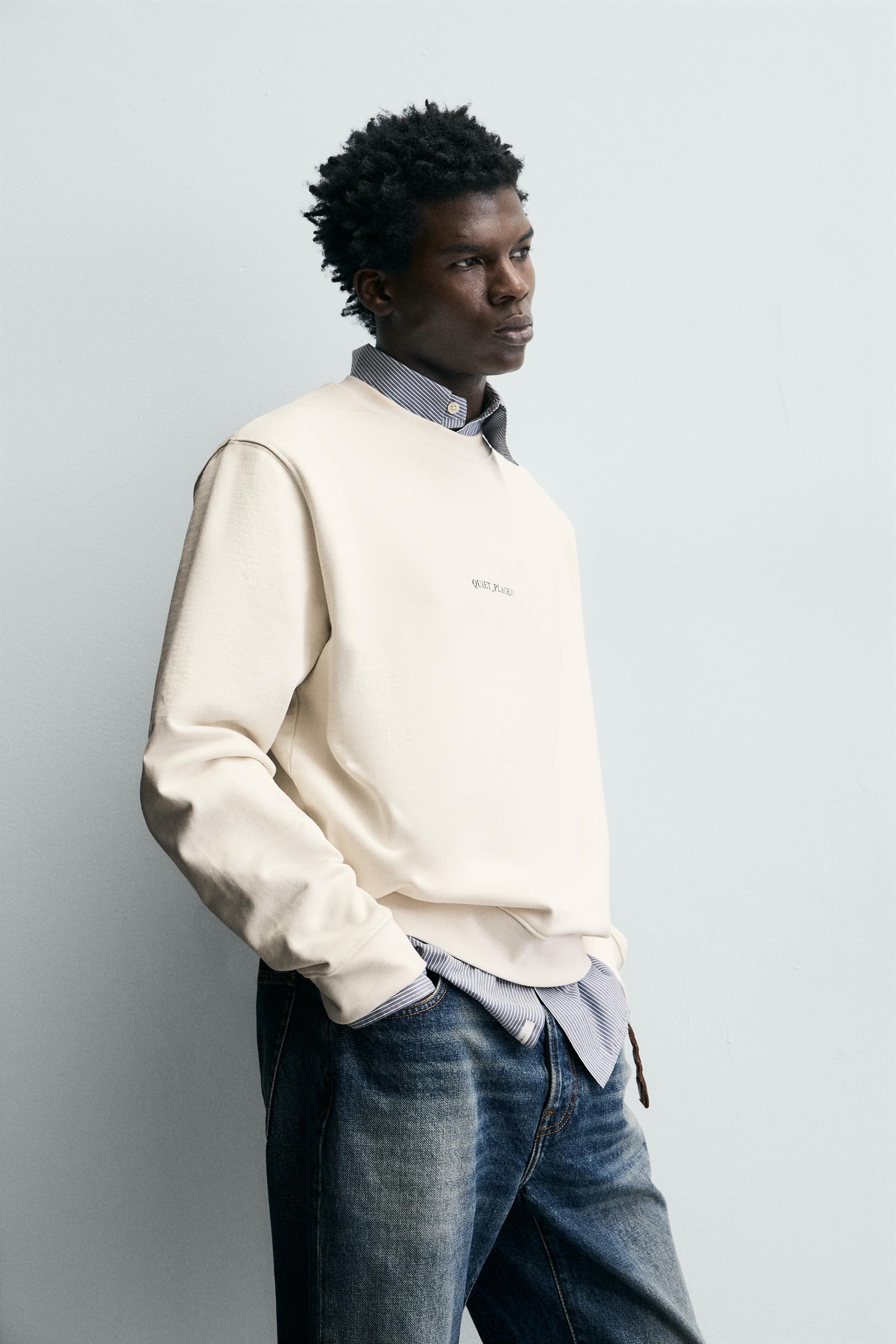 SWEAT REGULAR FIT À INSCRIPTION IMPRIMÉE