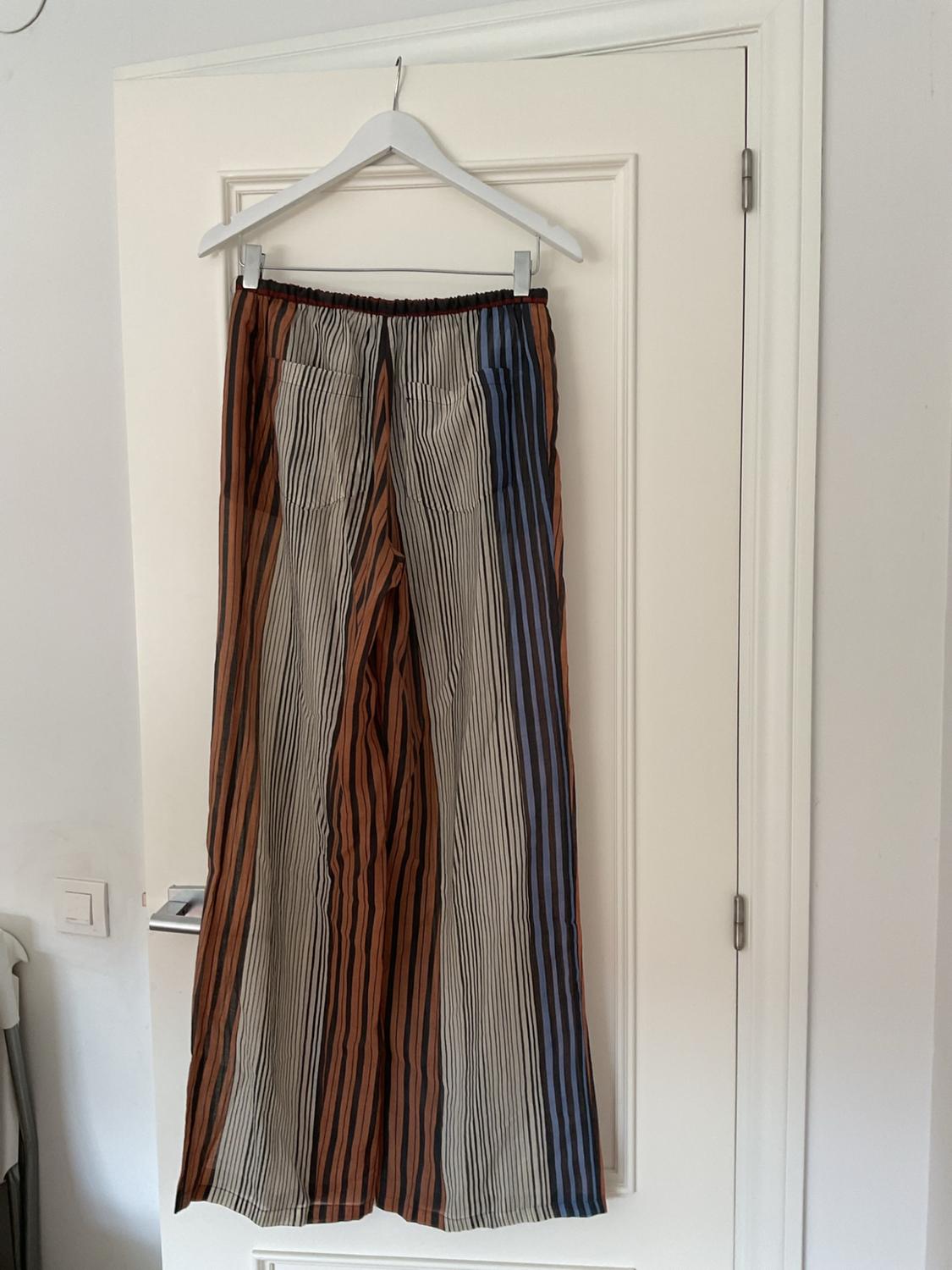 ZW COLLECTION STRIPED PYJAMA-STYLE TROUSERS - Image 2