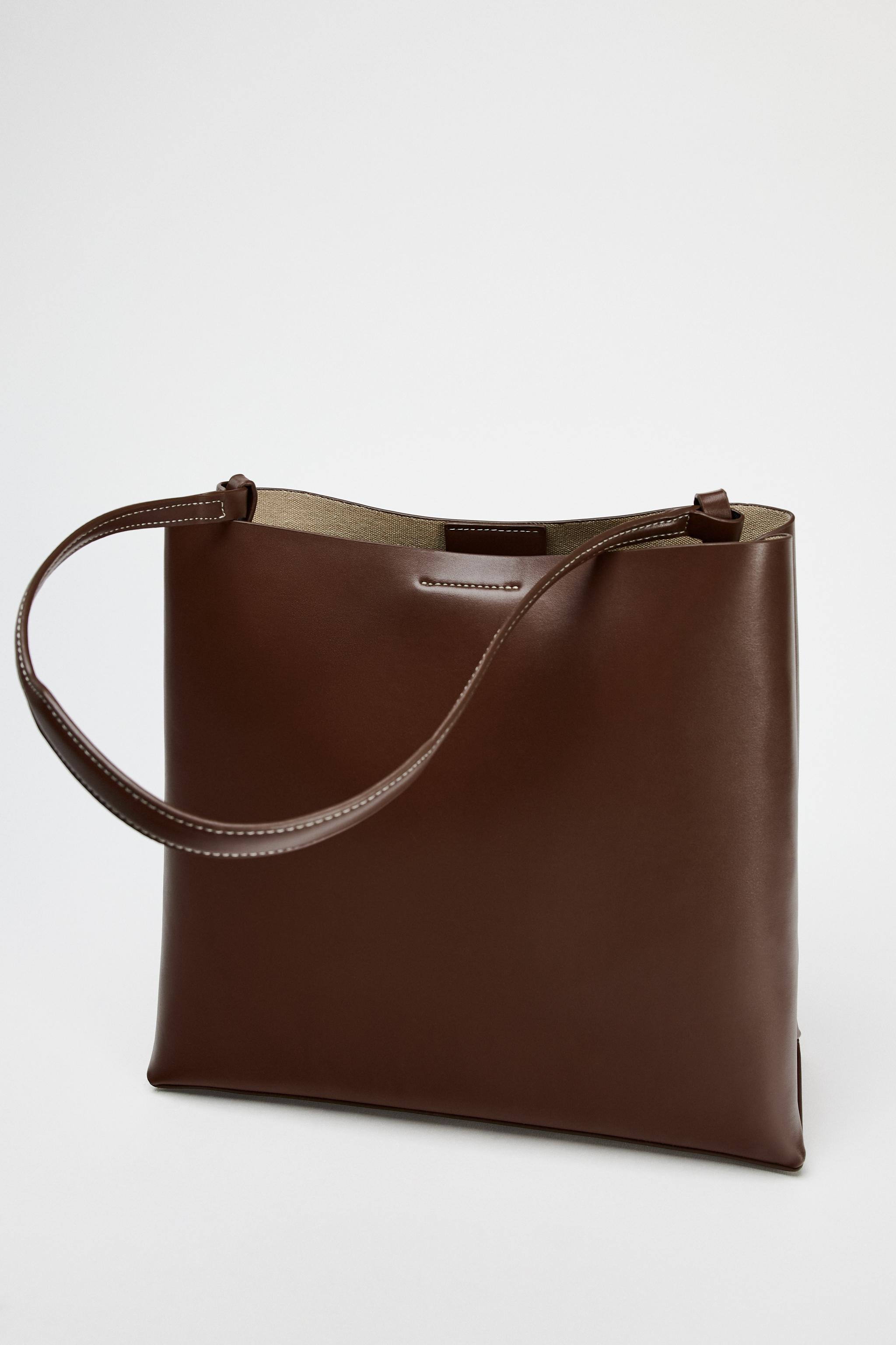 Zara Soft Leather Bucket deals Bag