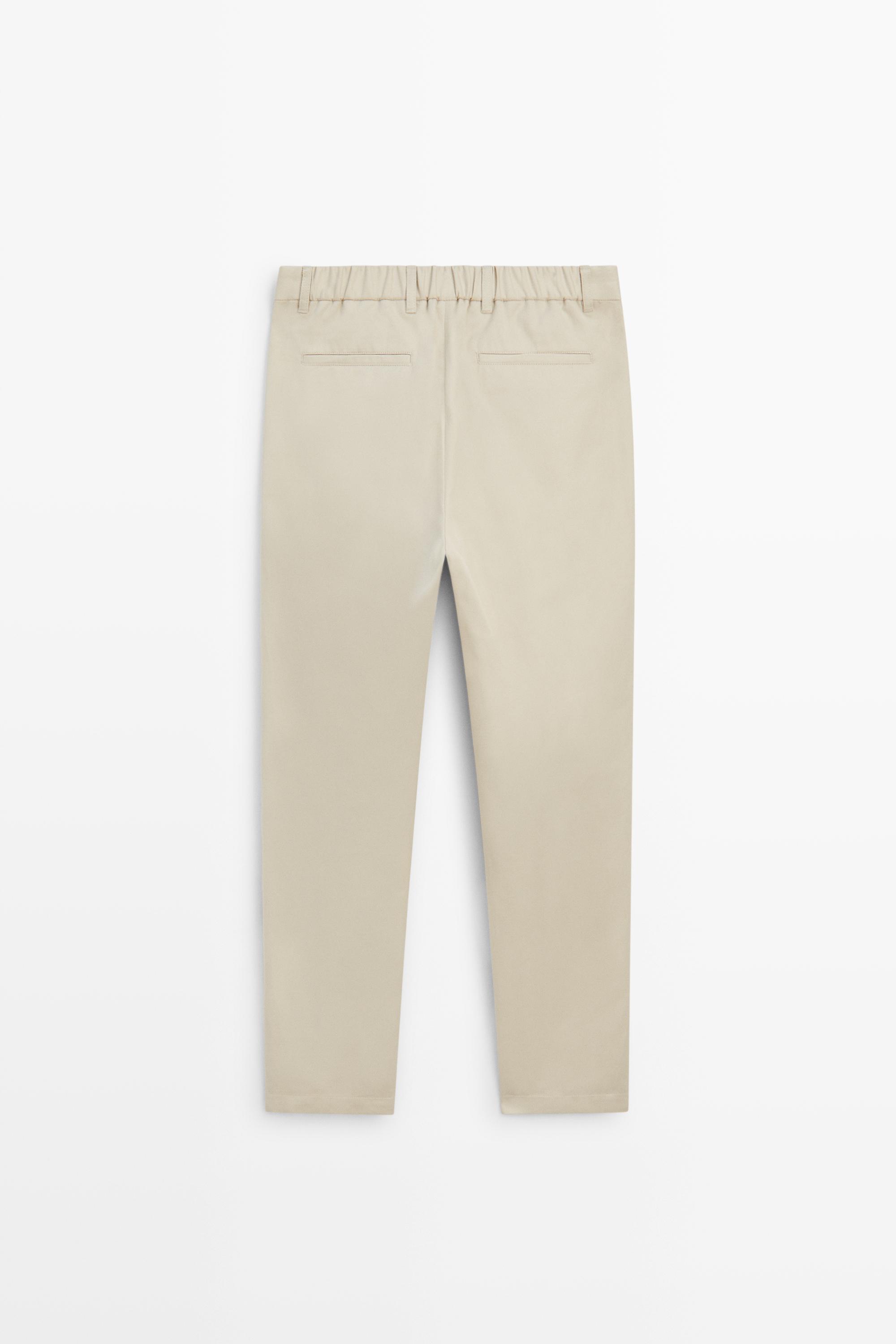 Cotton blend jogger fit pants