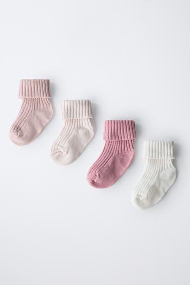 4ER-PACK FARBIGE SOCKEN - Hellrosa von Zara
