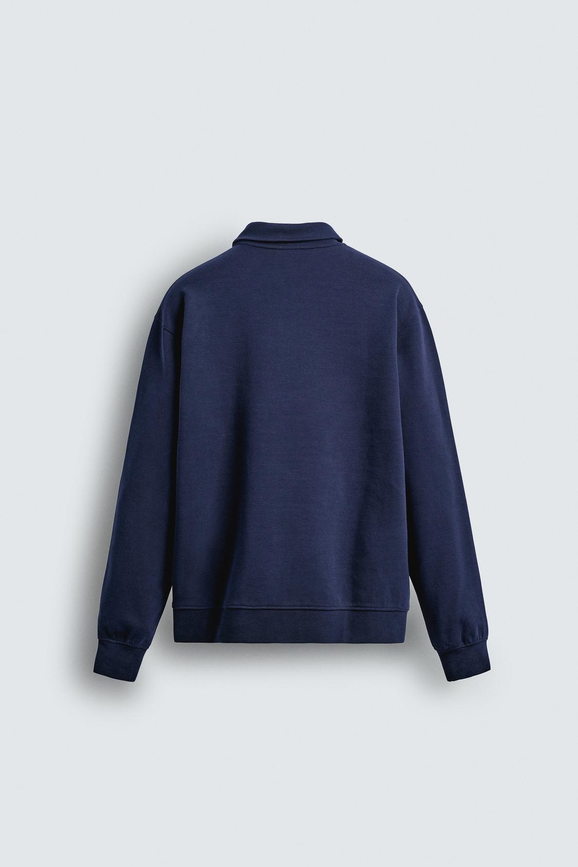 INTERLOCK ZIP POLO SWEATSHIRT
