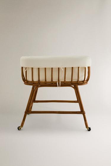 RATTANOWA MINI KOŁYSKA - Jasnobeżowy Zara