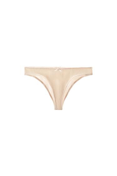 BASIC POINTELLE BRIEFS - Pale pink by Zara
