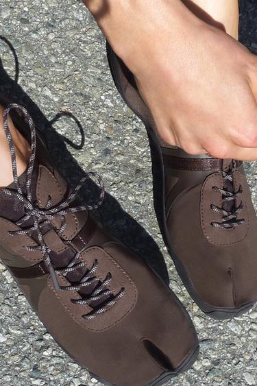 FLAT SPORTS SHOES - Brown by Zara - Image 2