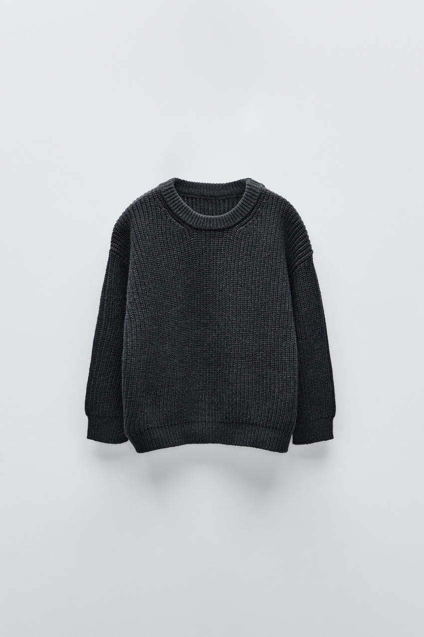 プレーン ニットセーター - ダークグレー | ZARA Japan / 日本