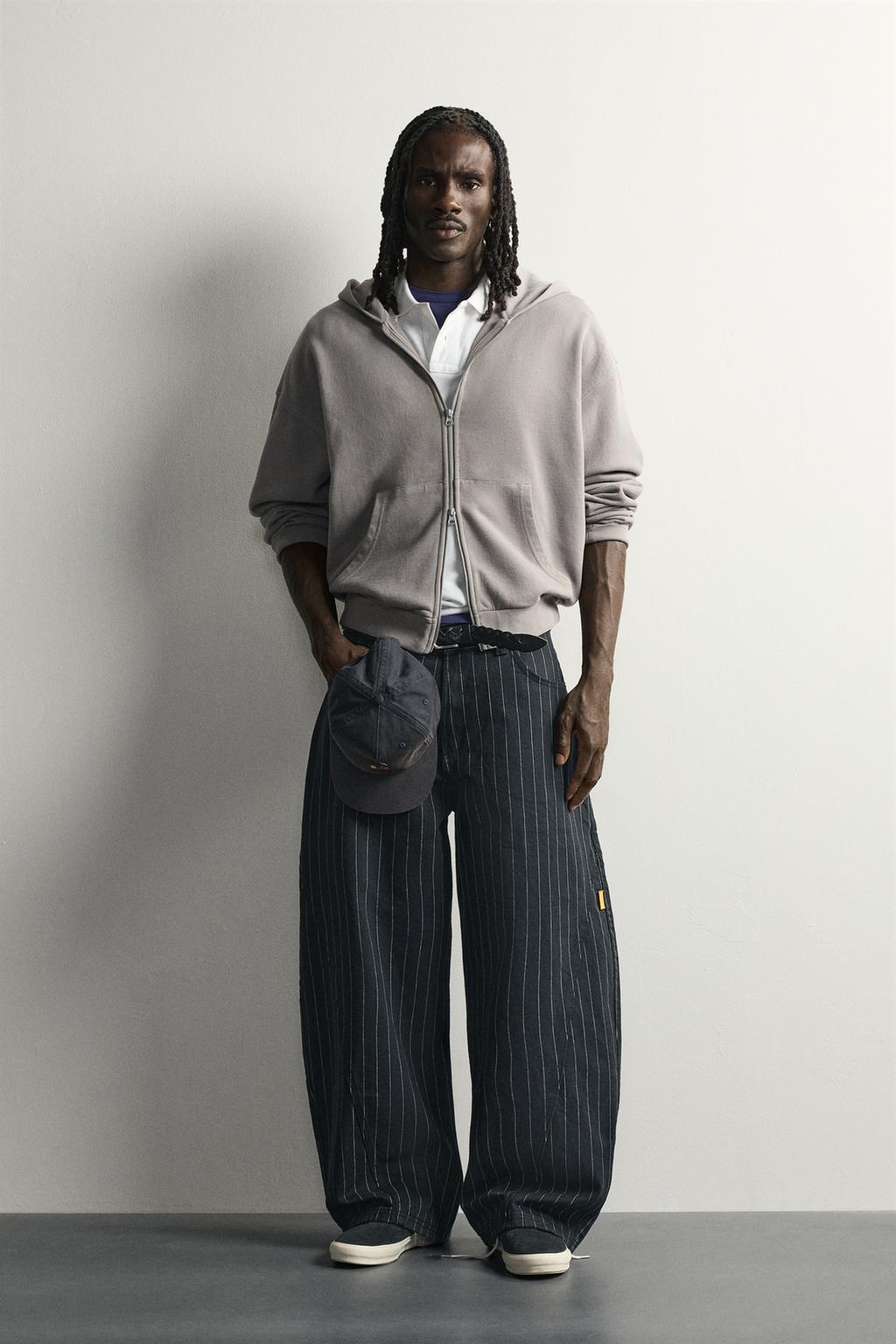 BALLOON FIT pinstripe TROUSERS