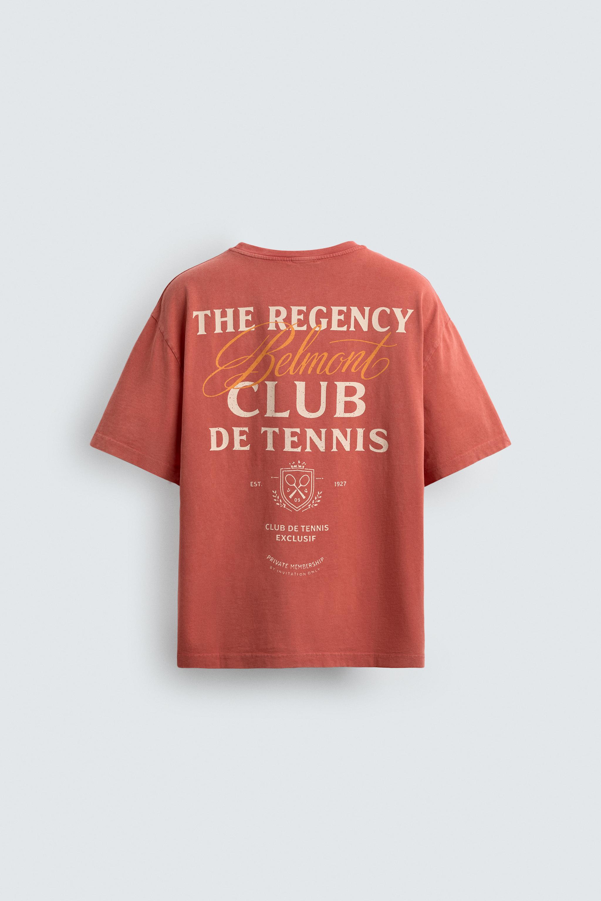 CONTRASTING TEXT PRINT T-SHIRT