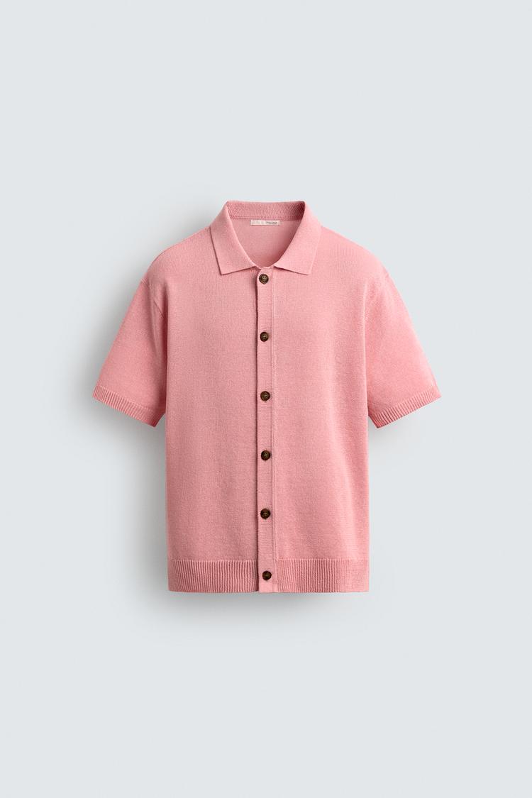 ZARA RELAXED FIT KNIT SHIRT