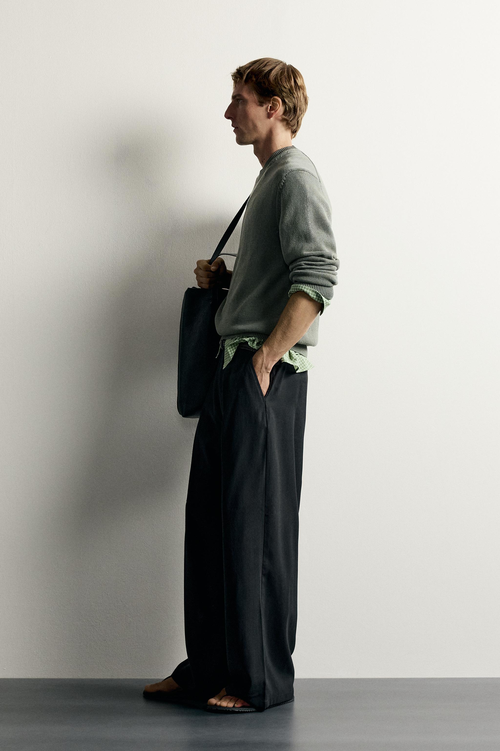 PLEATED FLUID TROUSERS
