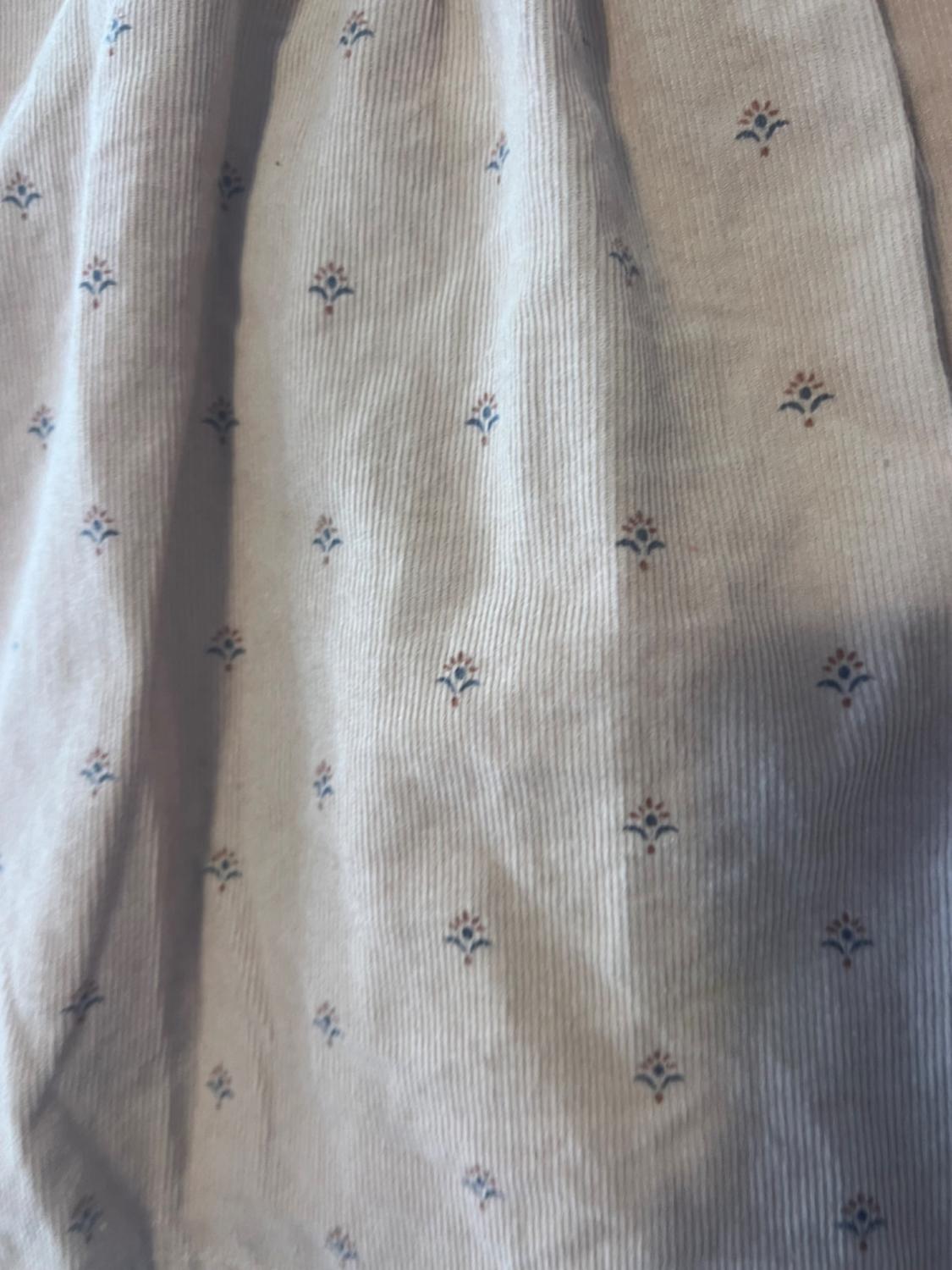 FINE CORDUROY FLORAL DRESS - Image 4