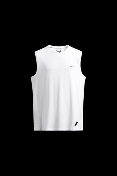 CAMISETA TANK TÉCNICA - Blanco de Zara - Imagen 0