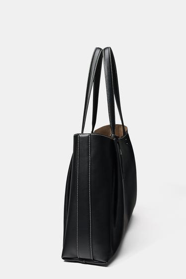 SAC SHOPPER AVEC PINCE - Noir de Zara - Image 4