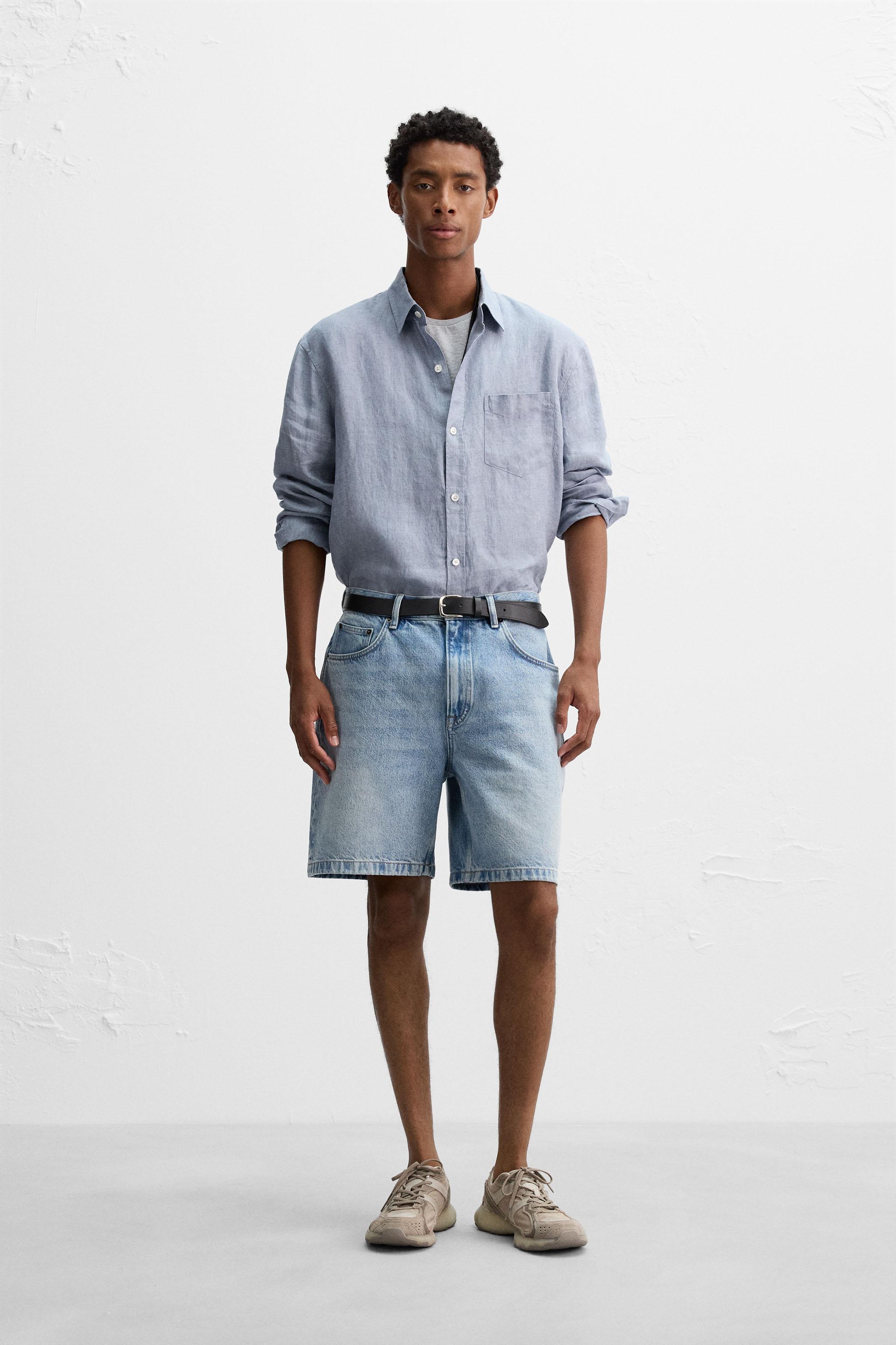 ZARA アニマル柄バミューダパンツ EU40 ハーフパンツ 新品タグ付き ZARA アニマル柄バミューダパンツ EU40 ハーフパンツ 新品タグ