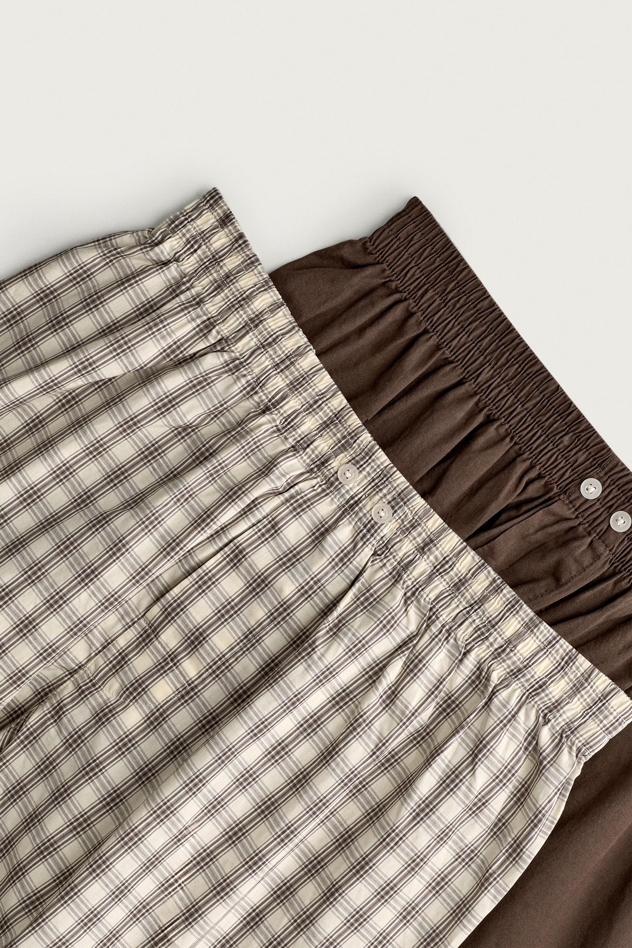 Zara Kombine Poplin Boxer 2'Lİ görsel 3
