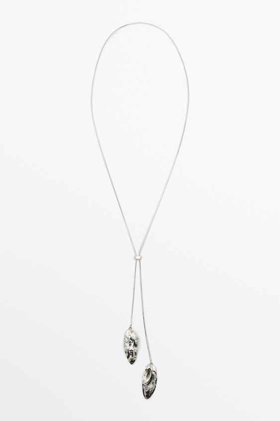 Adjustable necklace with textured pieces from Zara - $90