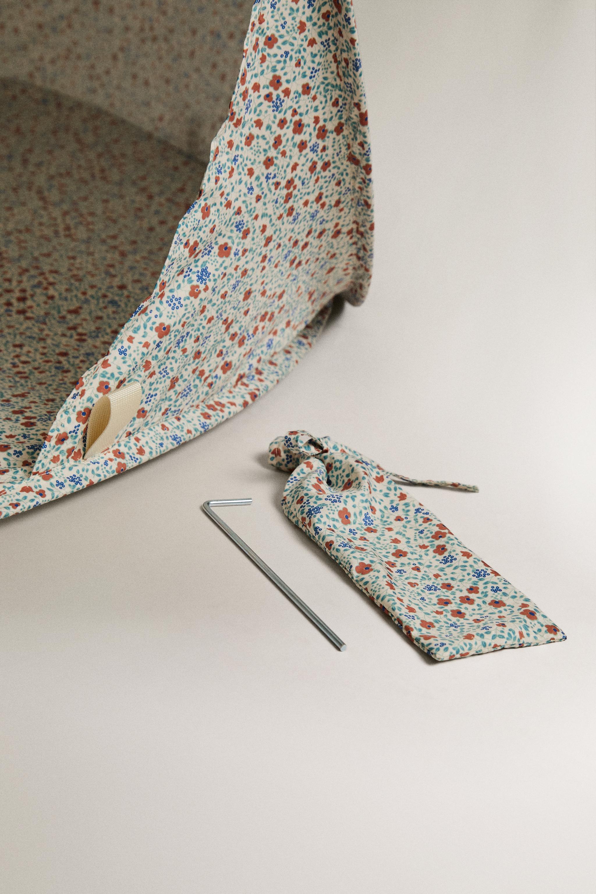 ABRI DE PLAGE ENFANT IMPRIMÉ FLORAL