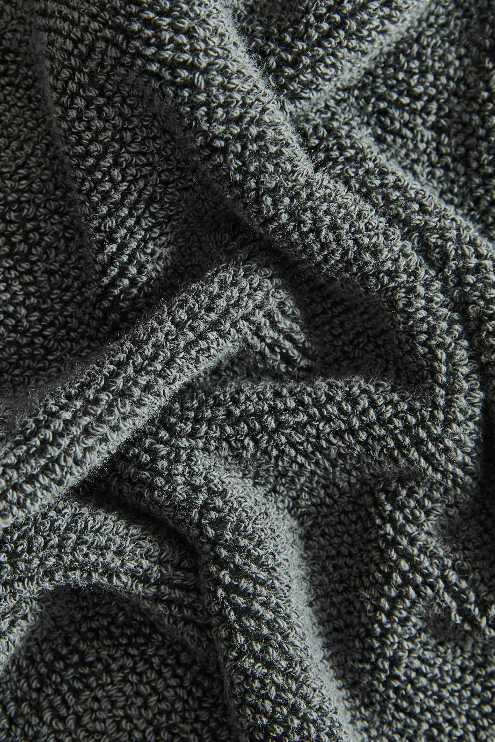 RICE STITCH COTTON BATH TOWEL