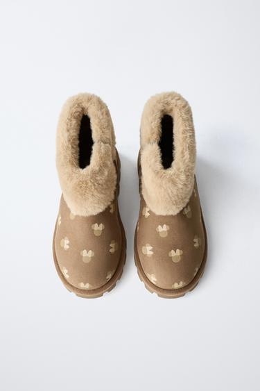 BOTTE EFFET FOURRURE MINNIE MOUSE © DISNEY - Marron sable de Zara - Image 3
