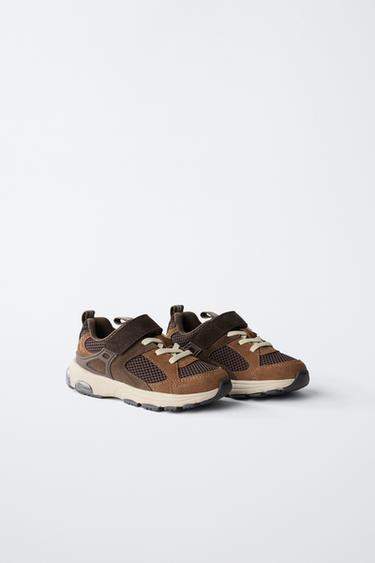 Zara MULTI-PIECE SNEAKERS - Lava Orange