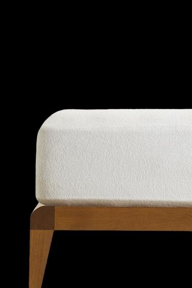 PROTECTOR DE COLCHÓN IMPERMEABLE ALGODÓN RIZO - Blanco de Zara - Imagen 0