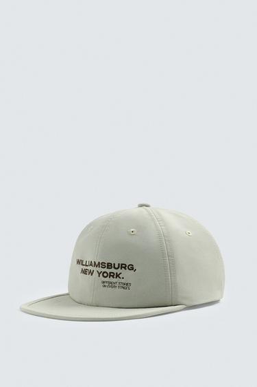EMBROIDERED FLAT PEAK CAP - Butter by Zara - Image 0