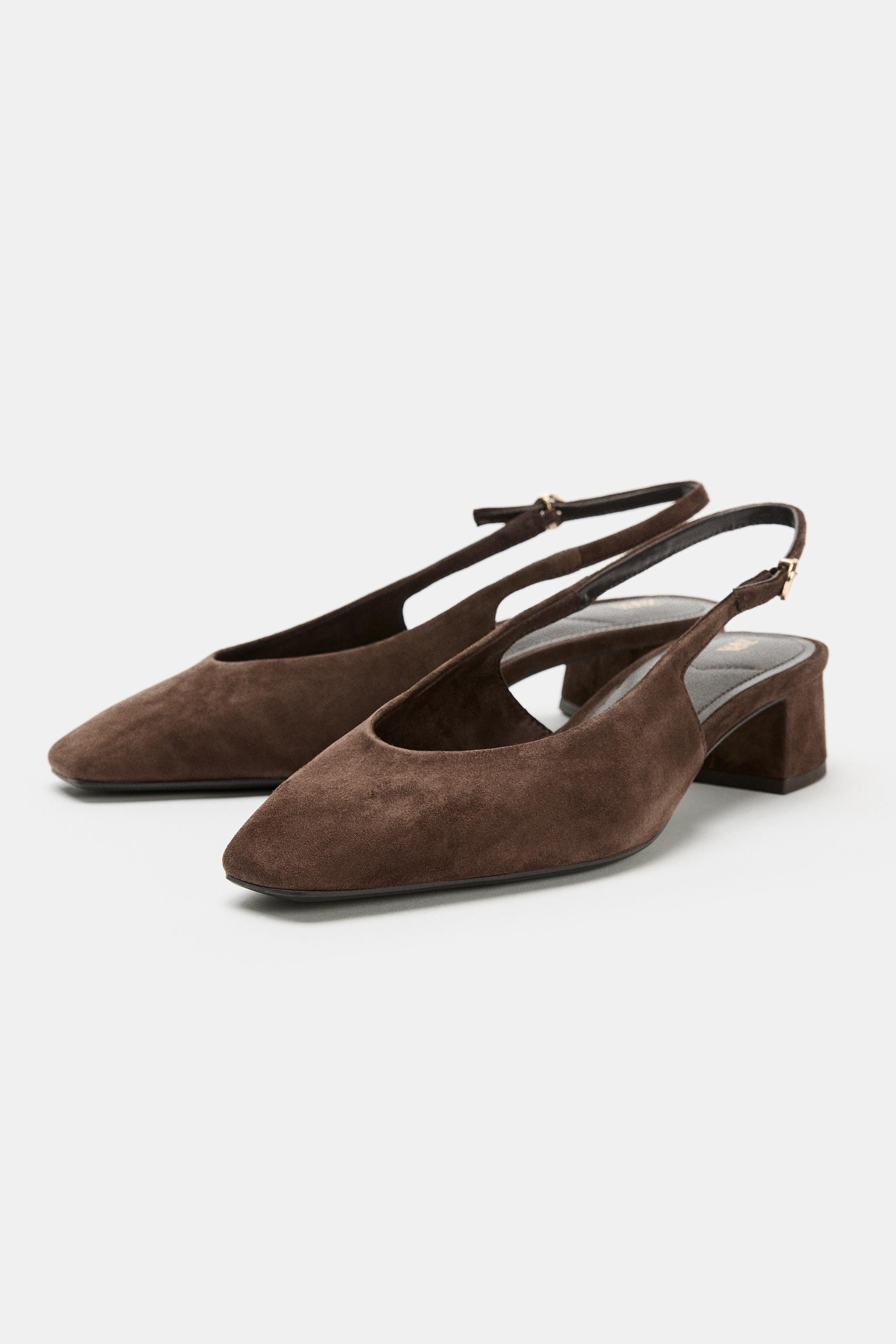 SUEDE SLINGBACKS