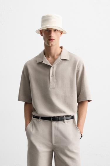RELAXED FIT POLO ALKANDORA - Gris arrunta, Zara-rena