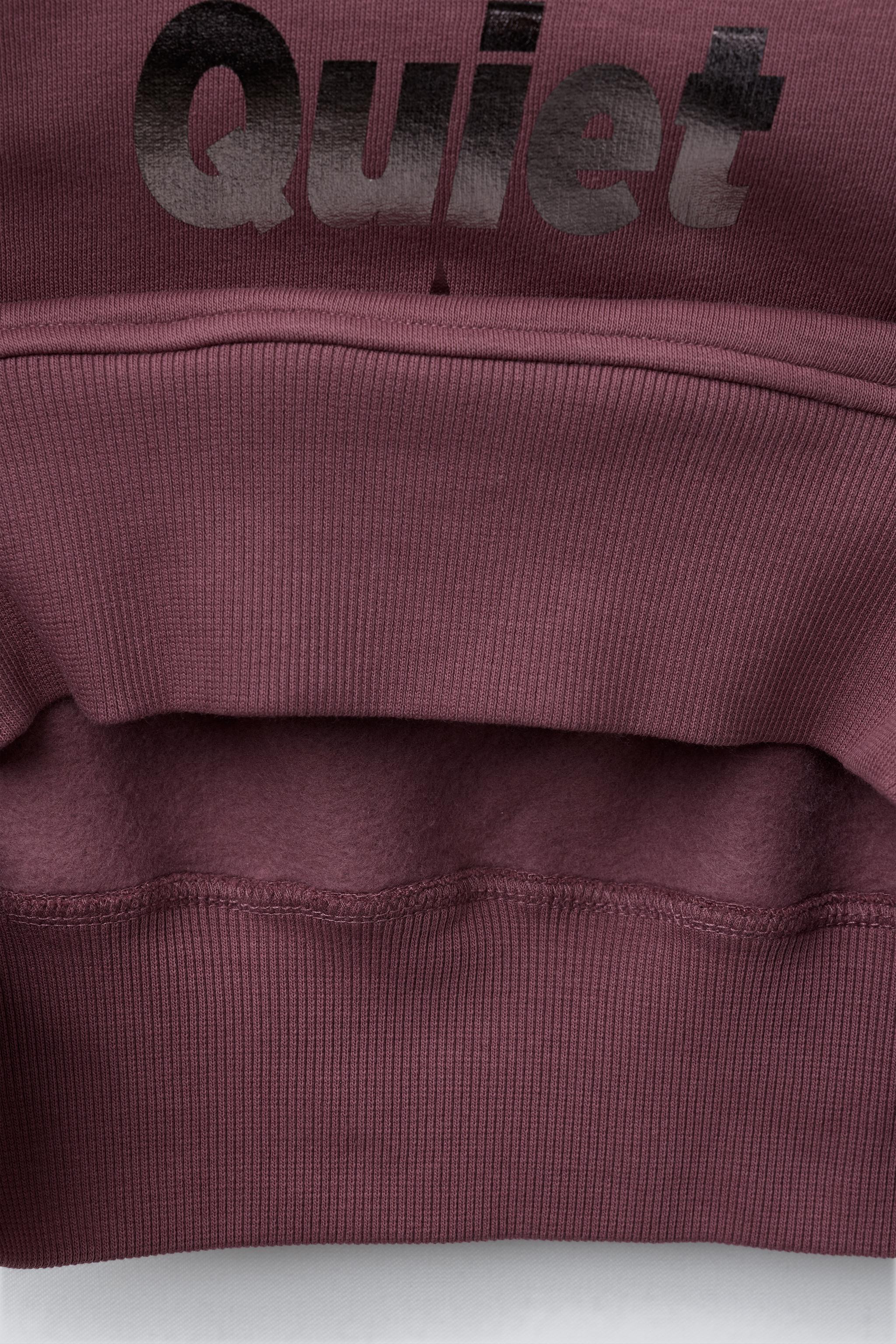 HOODIE WITH SHINY TEXT - Pink | ZARA United States