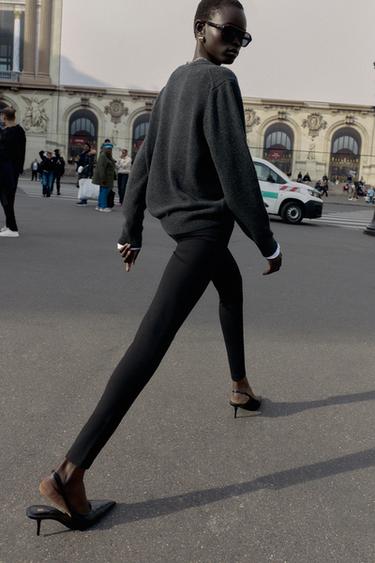 LEGGING À BOUTONS BIJOUX - Noir de Zara - Image 3