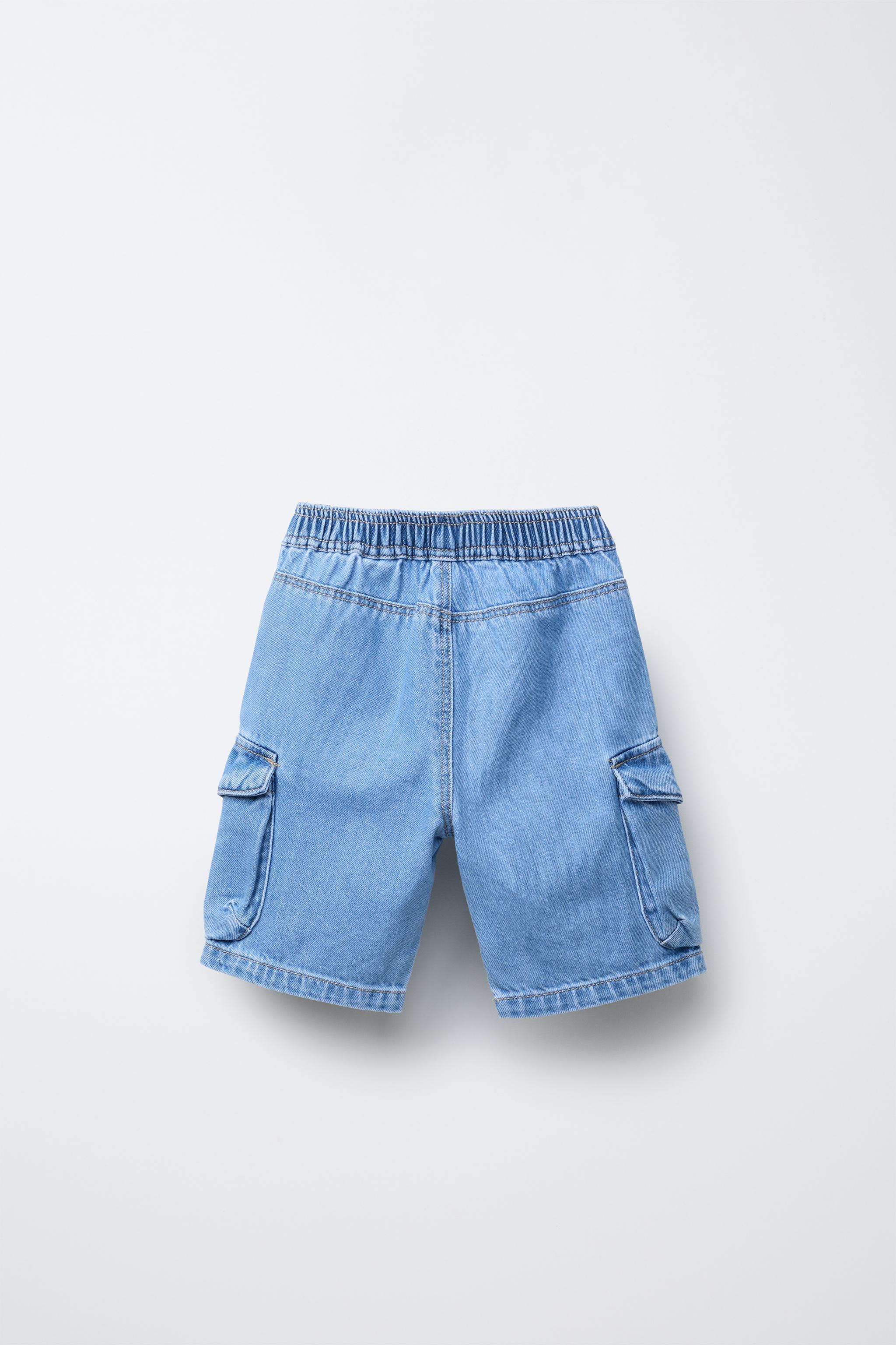 ●Sienne● Cargo Denim Shorts Blue S4UPT02C ○Sienne○ Cargo Denim Shorts Blue S4UPT02C Women's Stretch
