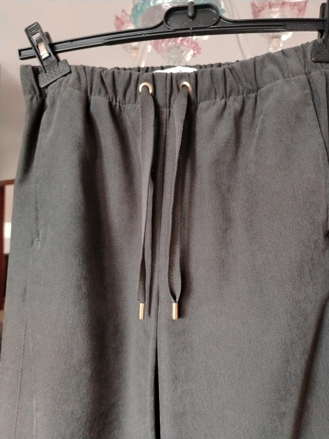 WIDE-LEG TEXTURED TROUSERS - Image 3