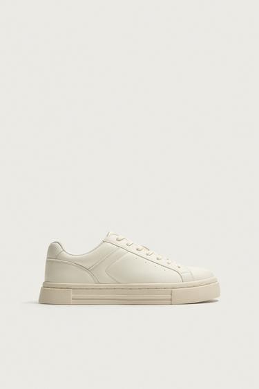 ZAPATILLA VOLUMEN MONOCOLOR - Blanco Hueso de Zara - Imagen 0