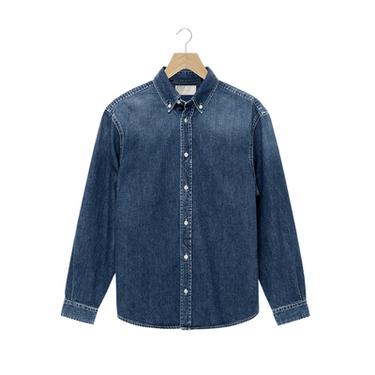 CAMISA DENIM ALGODÓN - CASHMERE - Azul medio de Zara