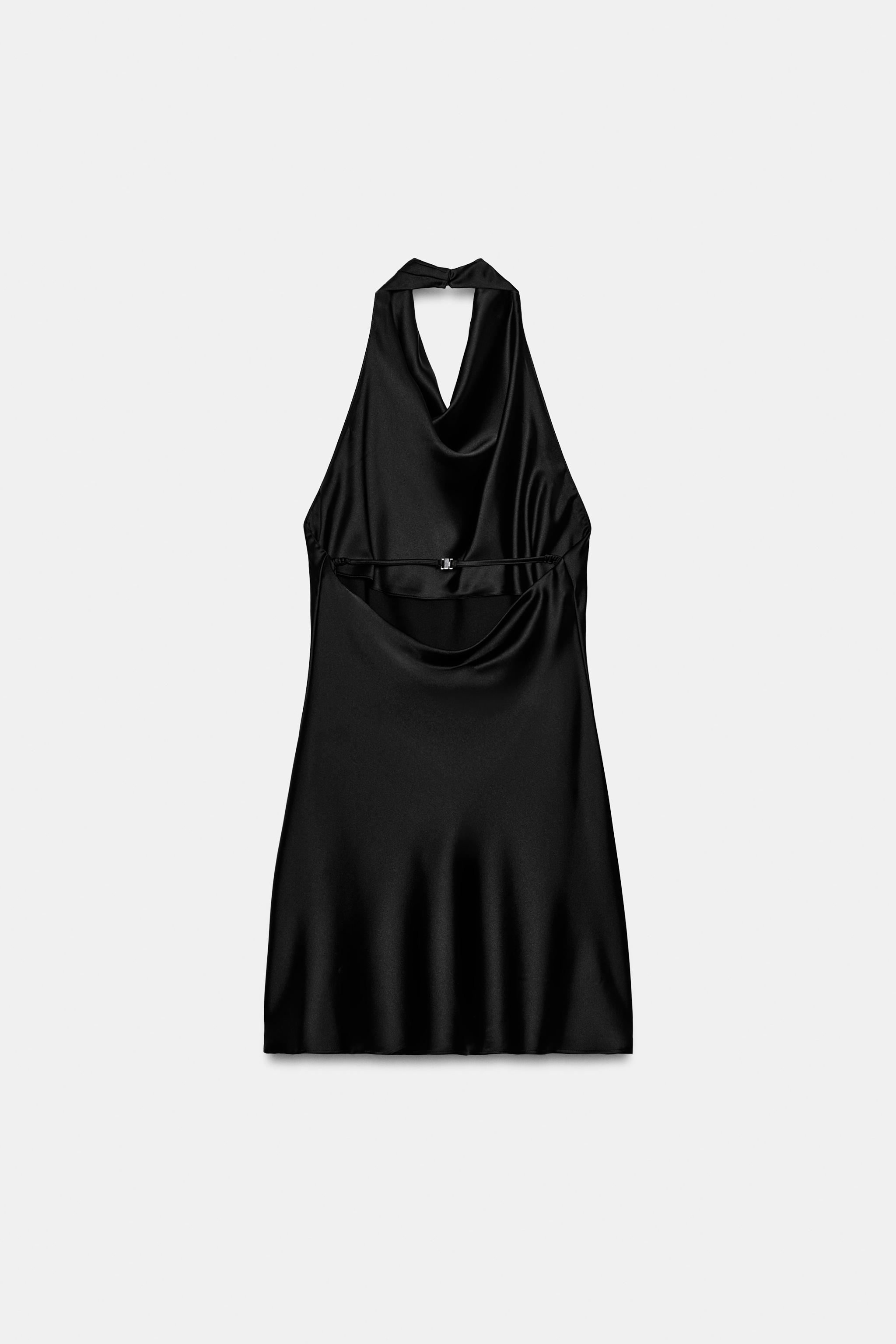 designer mini dress Easy to Love Flared Satin Color:Misty Rose _label_New the backless design adds Women's Cece Dress in