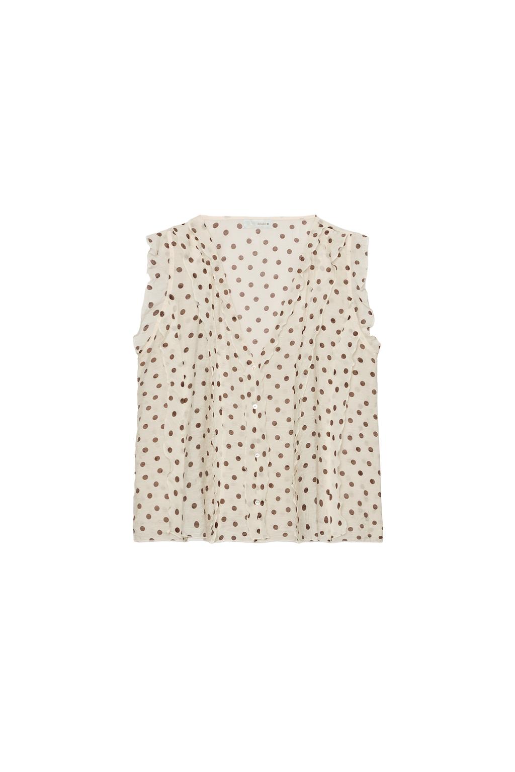 POLKA DOT PRINT BLOUSE - image 3