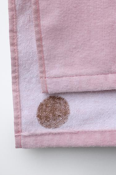 PONCHO SERVIETTE À POIS - Rose de Zara - Image 3