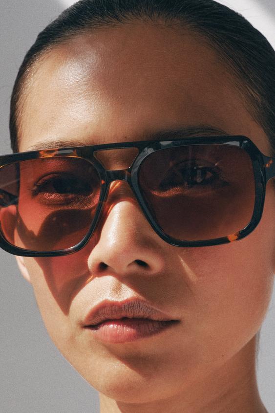 AVIATOR ACETATE SUNGLASSES from Zara - $79.90